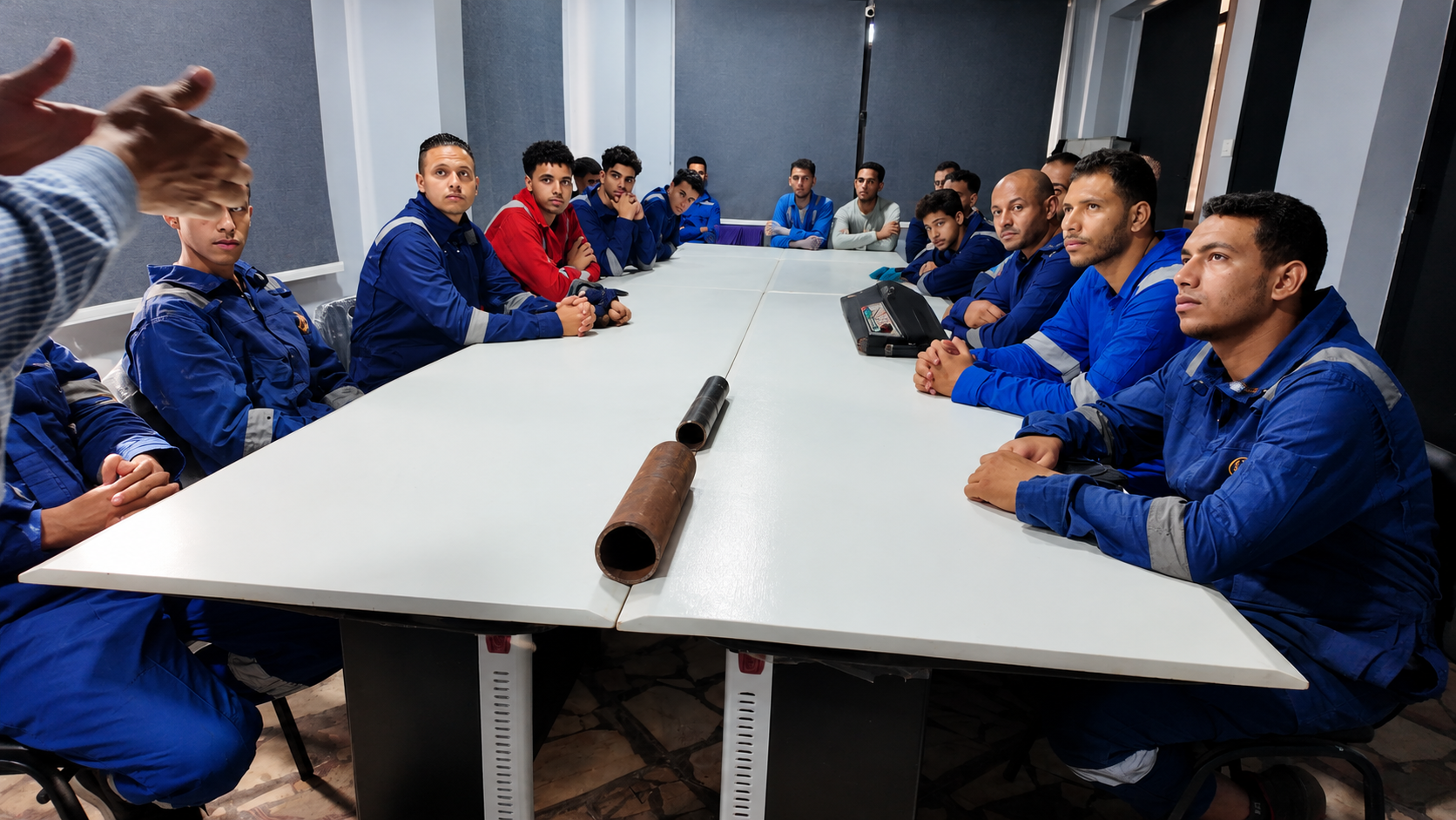 Second lecture hall at Tarradco Academy set up for welder qualification theory sessions
